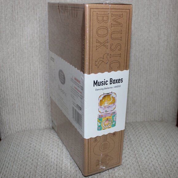 3/$77❤️Robotime Rolife DIY 3D Wooden Music Box Dancing Ballerina "Greensleeves" - Picture 15 of 17